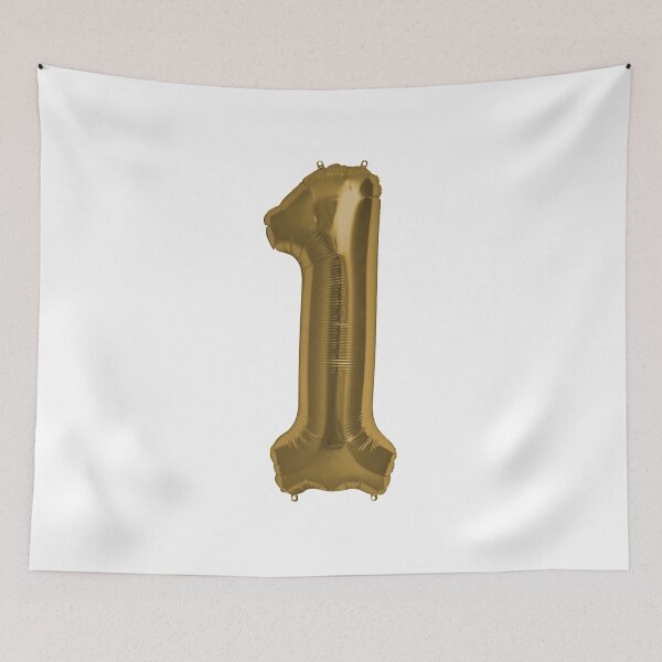 Item preview, One Number 1 Metallic Bronze Mylar Foil Helium Balloon for First Birthday or Anniversary designed and sold by Birthdates.