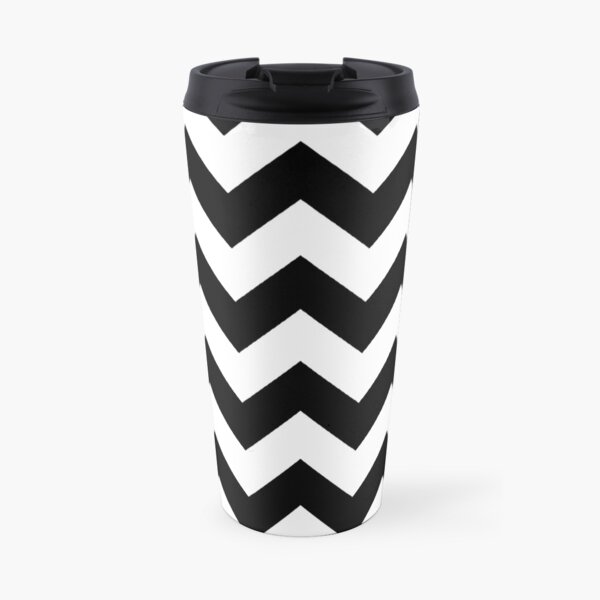 Heart & Chevron - Black/Pink Mug isotherme