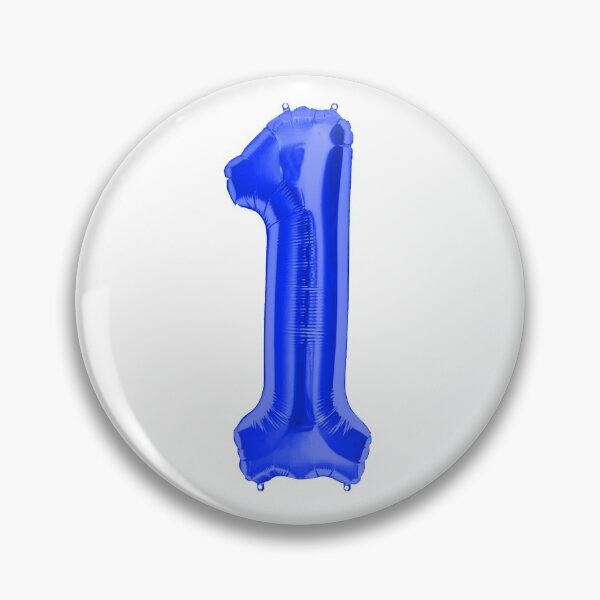 Item preview, One Number 1 Metallic Royal Blue Mylar Foil Helium Balloon for First Birthday or Anniversary designed and sold by Birthdates.