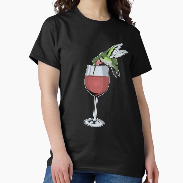 Artikel-Vorschau von Kolibri Wein T-Shirt Vogel Geist Tier Wein Kolibri, designt und verkauft von DSWShirts.