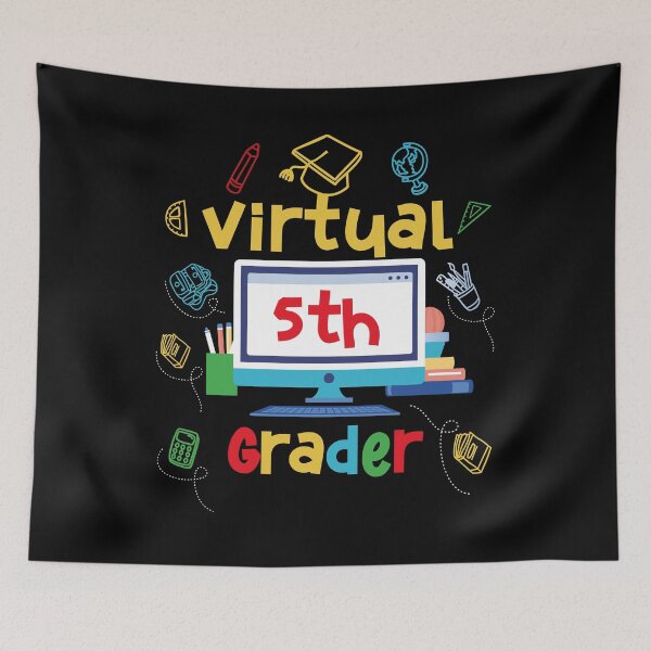 Item preview, Virtual 5th Fifth Grader Distance Learning Back to School  designed and sold by IyadBro.