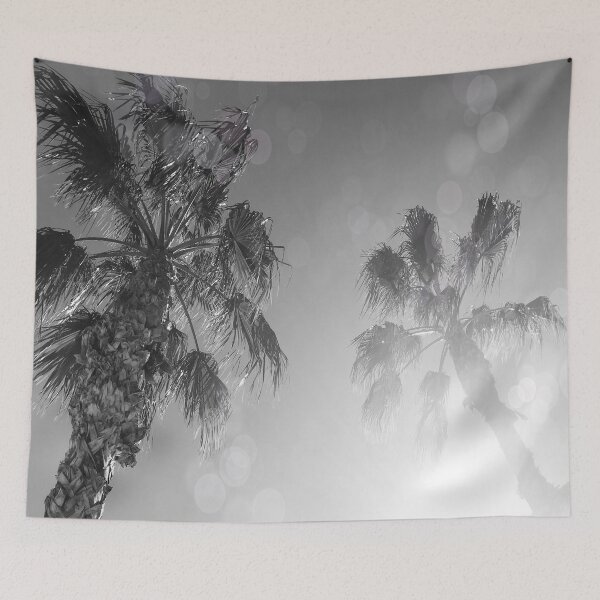 Item preview, Black and White Palm Trees designed and sold by Tiffany Key.