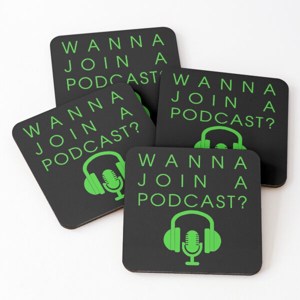 Item preview, Wanna Join A Podcast? | Green designed and sold by ZMorrisDesigns.