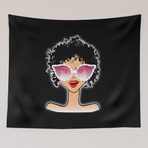 Item preview, Cool girl in glasses with red lips.  designed and sold by Galina Kostyaeva.