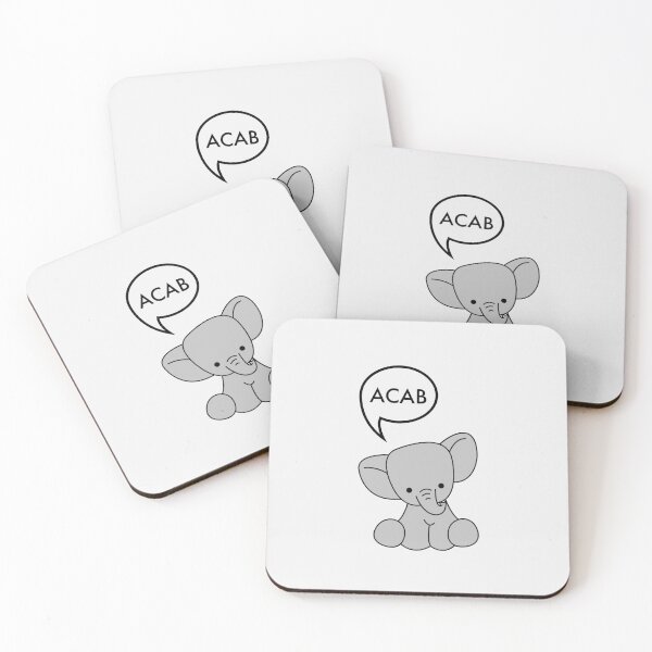 Item preview, Elephant Saying ACAB designed and sold by bcairo.