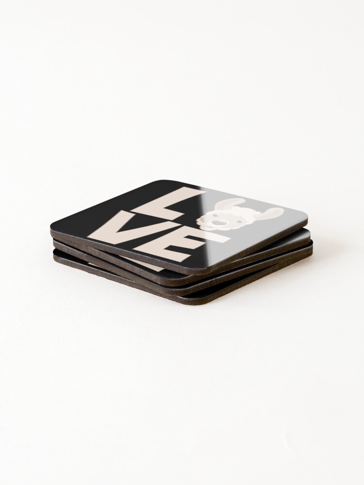Alternate view of Llama Love emoji Coasters (Set of 4)