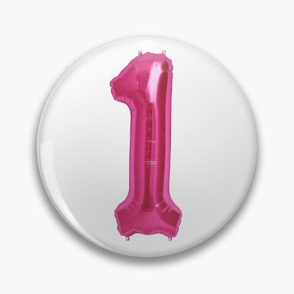 Item preview, One Number 1 Metallic Hot Pink Mylar Foil Helium Balloon for First Birthday or Anniversary designed and sold by Birthdates.