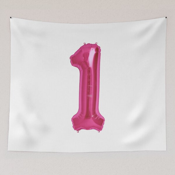 Item preview, One Number 1 Metallic Hot Pink Mylar Foil Helium Balloon for First Birthday or Anniversary designed and sold by Birthdates.