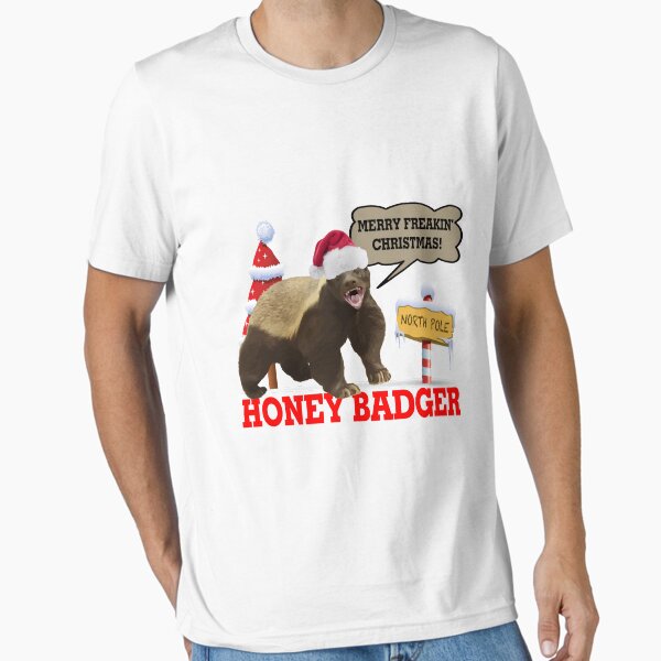 Item preview, Honey Badger Merry Freakin' Christmas designed and sold by FireFoxxy.