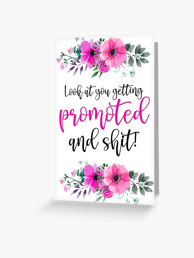 good job presentation promotion congratulations new job NAILED IT blank folded greeting card one card with envelope