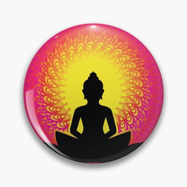 Item preview, Buddha - The Peaceful Soul Mandala Print Design GC-092-11 designed and sold by GraphicCharms.