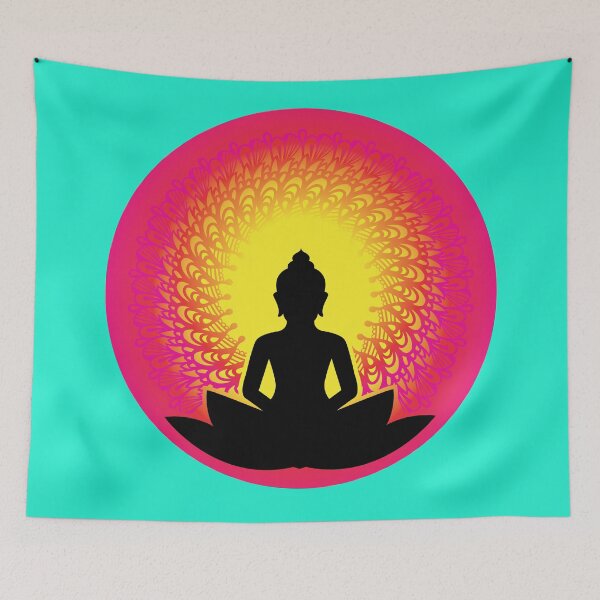 Item preview, Buddha - The Peaceful Soul Mandala Print Design GC-092-11 designed and sold by GraphicCharms.
