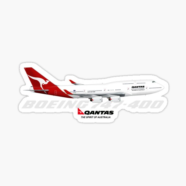 QANTAS 747 Sticker