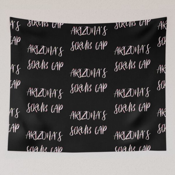Item preview, Arizona's Flower Print Scrub Cap Text  designed and sold by Shoomoodle.