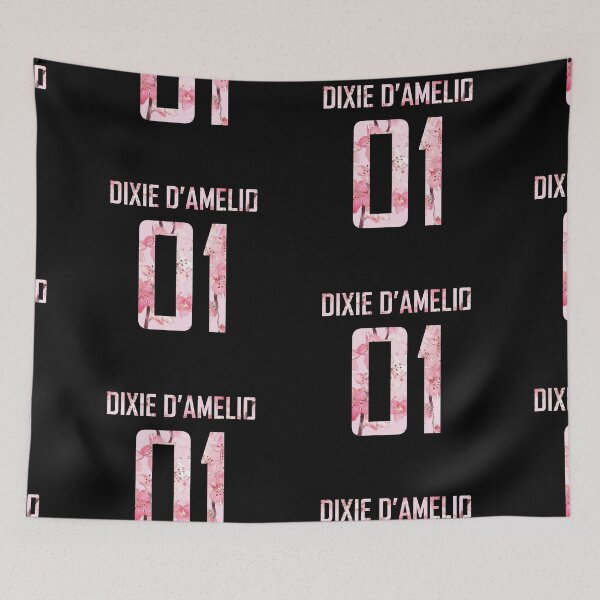 Item preview, Dixie Damelio name and birth year number (cherry blossoms pink) | Charli Damelio Hype House Tiktok  designed and sold by Vane22april.