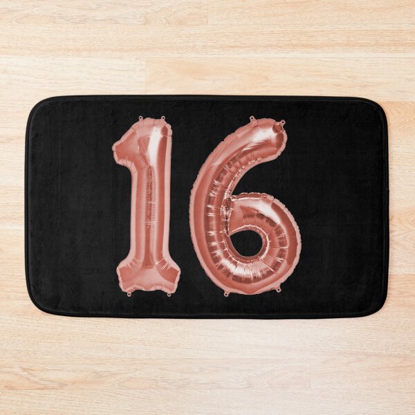Item preview, Rose Gold 16th Birthday Metallic Helium Balloons Numbers designed and sold by Birthdates.