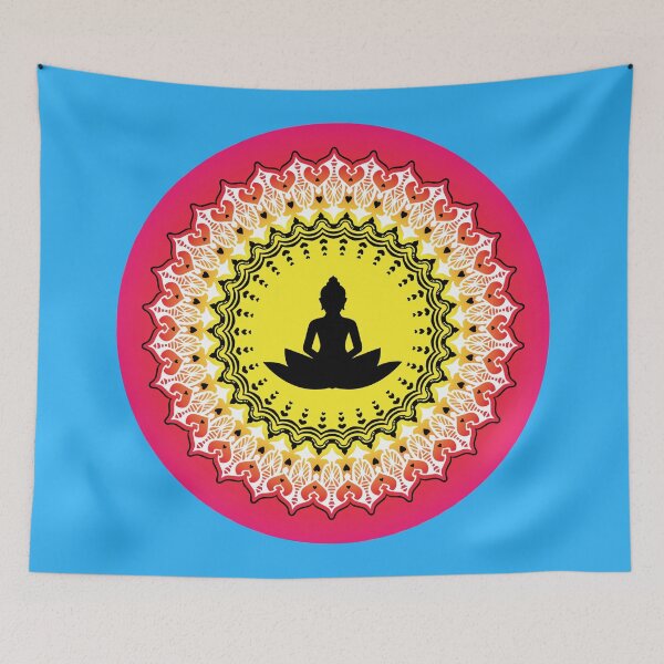 Item preview, Buddha - A Peaceful Soul Mandala Print Design GC-092-12 designed and sold by GraphicCharms.