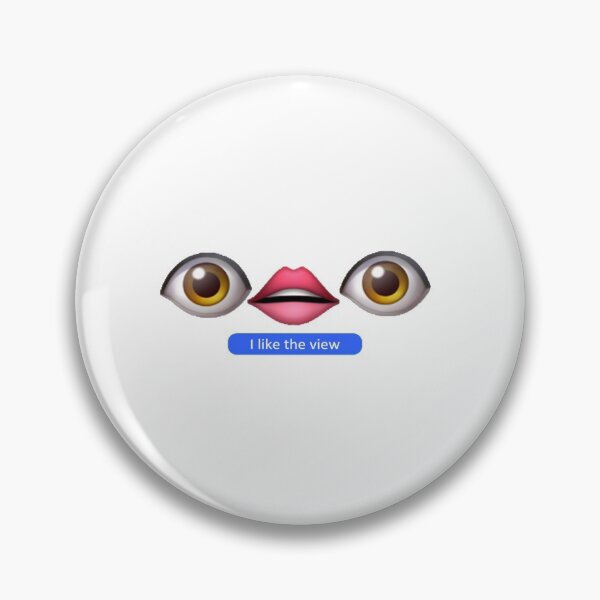 Item preview, "I Like the View" Eyes and Lips Emoji Text Message Sticker (Inspired by Tik Tok) designed and sold by JaidenBirdie.