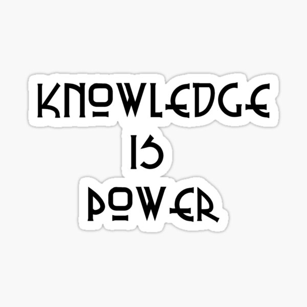 Item preview, knowledge is  power designed and sold by afternoontees.