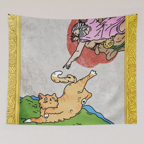 Item preview, Can't touch this - The Creation of Adam by Miguel Angelo - Illustration pun designed and sold by KauzSL.