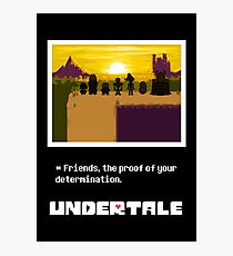 Undertale Freunde Fotodruck
