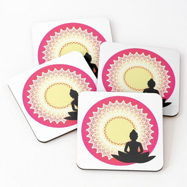 Item preview, Buddha - The Peaceful Meditating Enlightened Soul Mandala Print Design GC-092-13 designed and sold by GraphicCharms.