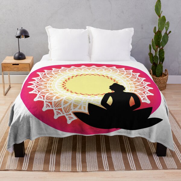Item preview, Buddha - The Peaceful Meditating Enlightened Soul Mandala Print Design GC-092-13 designed and sold by GraphicCharms.