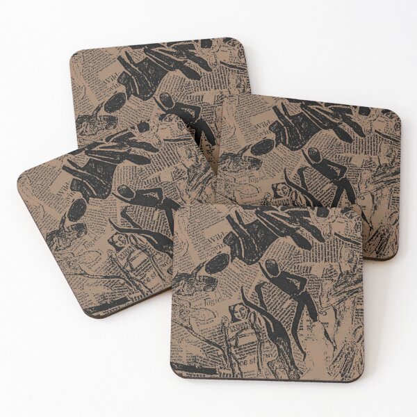 Item preview, Newspaper Tan/Black Print Design designed and sold by bringmynopegame.