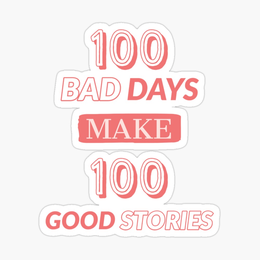 100 Bad Days, 100 Good Stories AJR Band Waterproof Sticker 