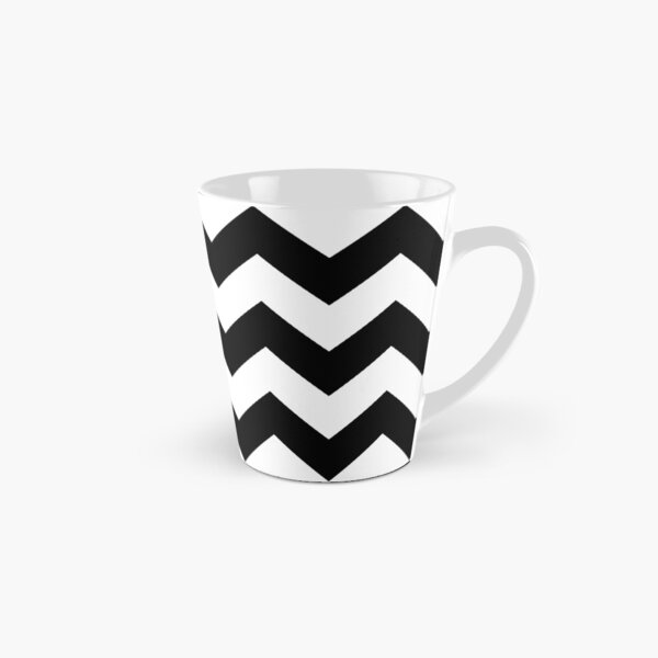 Heart & Chevron - Black/Classic Blue Tall Mug