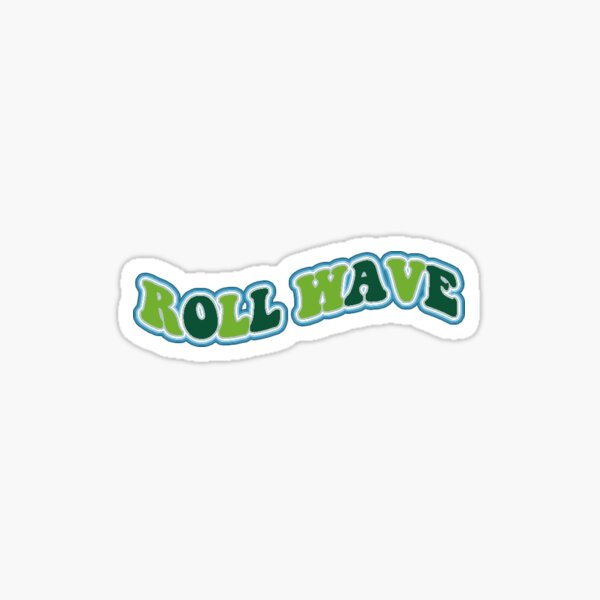 roll wave tulane Sticker