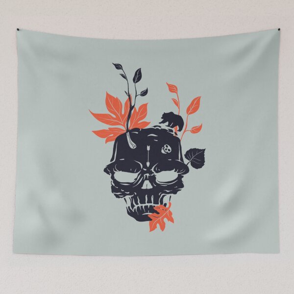 Item preview, Skull with tree leafs - Awesome skull lover Gift designed and sold by Teenation9.