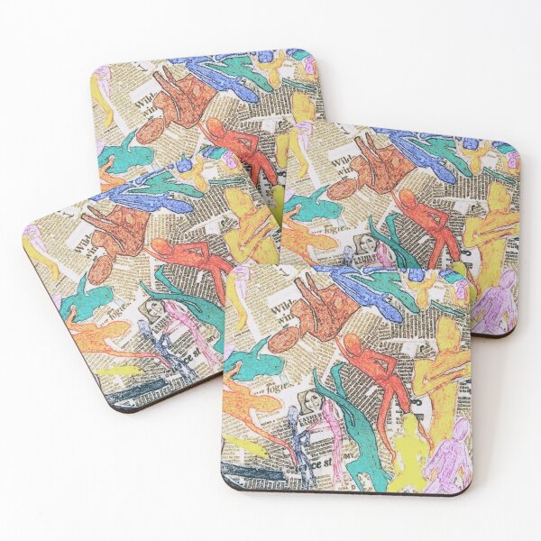 Item preview, Colored Figures/ Black and White Print Pattern designed and sold by bringmynopegame.