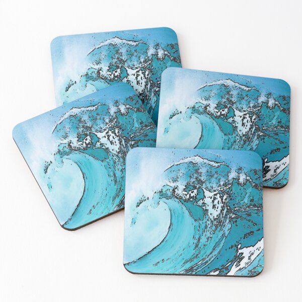 Item preview, Aqua wave designed and sold by 13thstreet.