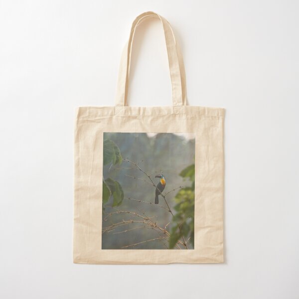 Toucan in the Mist Cotton Tote Bag
