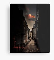 Red cloud in Paris (France) Metal Print