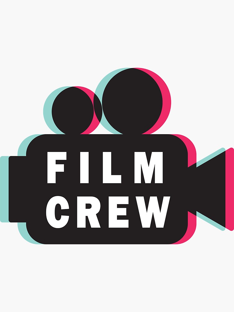"FILM CREW" Sticker for Sale by artdesignforyou Redbubble