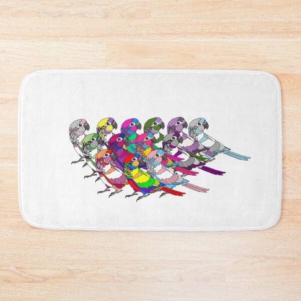 Item preview, LGBT+ Pride Conures designed and sold by AdoraBirdArt.