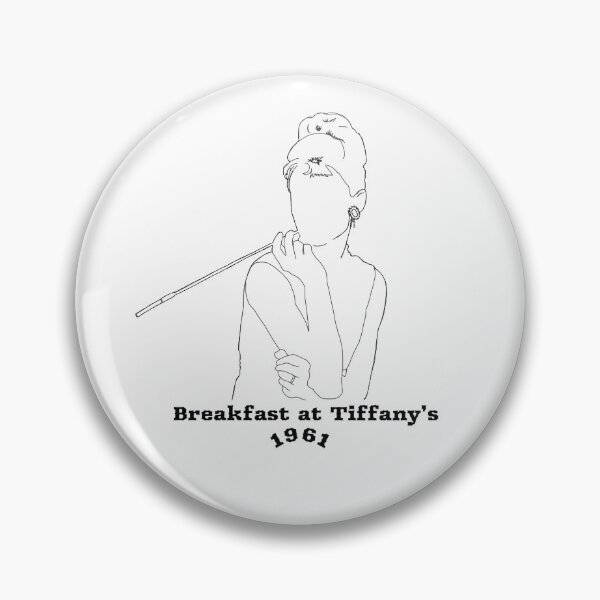 Item preview, Black and White Breakfast at Tiffany's 1961 artline illustration designed and sold by SmokeyxDesigns.