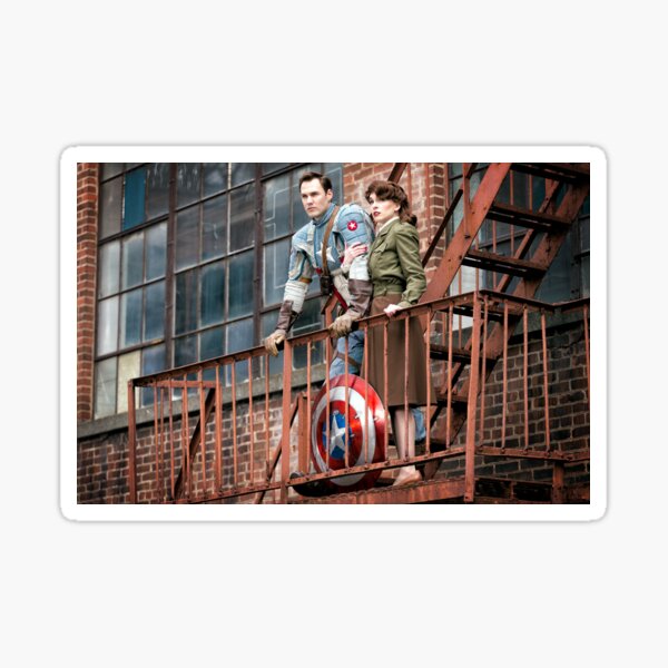 Agent Tanya Wheelock and Captain Mulligan (Photography by Sean William / Dragon Ink Photography) Sticker