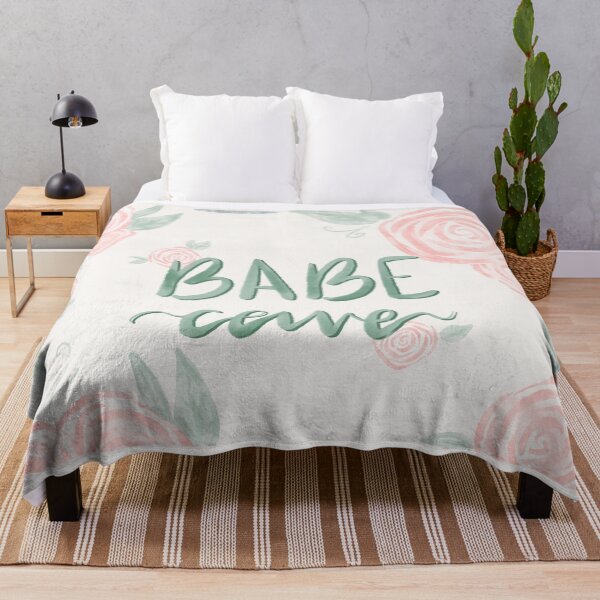 Item preview, Babe Cave Watercolor Floral Design designed and sold by Shelby MacAnanny.