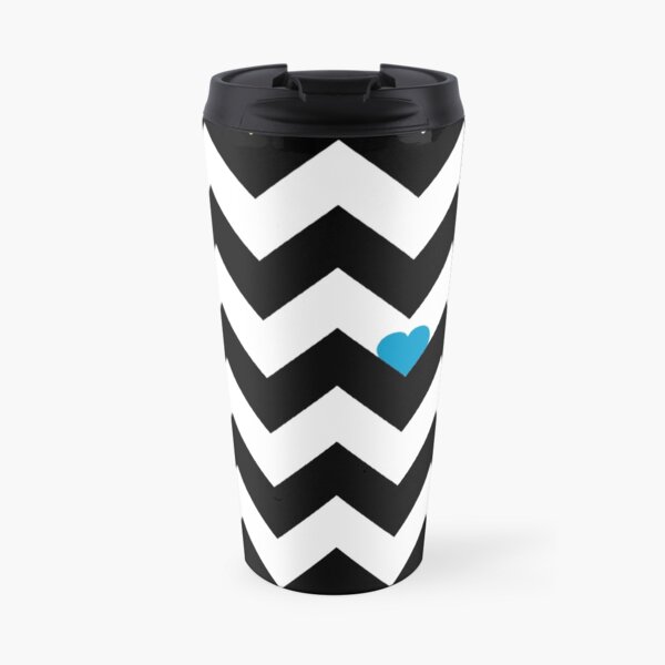 Heart & Chevron - Black/Classic Multi Mug isotherme