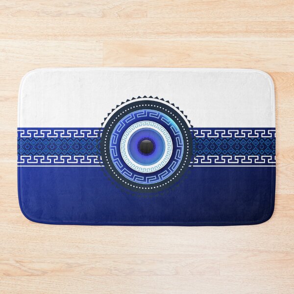 Item preview, Mati Evil Eye Greek Keys Yiorgos Collection designed and sold by Yiorgos Designs.