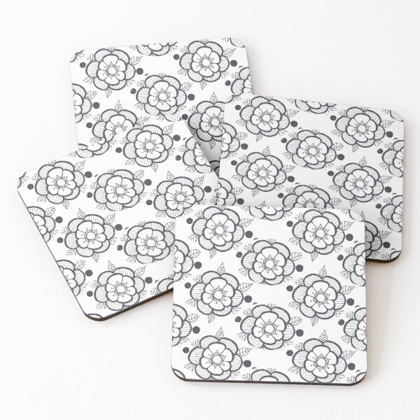 Item preview, Black and White Anemone Flowers designed and sold by ckylin.