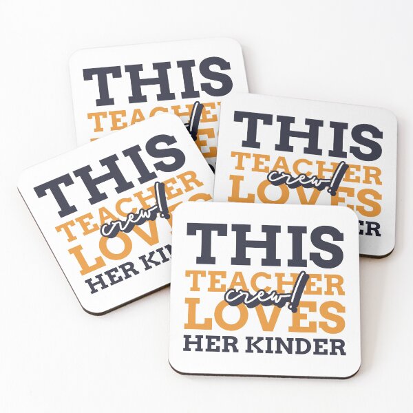 Item preview, This Teacher Los Her Kinder Crew - Cool gift for kindergarten teacher - Funny kinder teacher quote designed and sold by TamGustam.