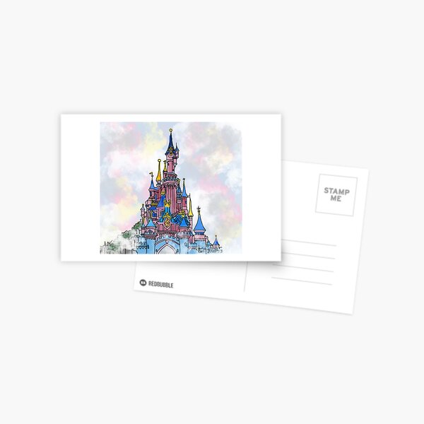 DISNEYANA-Euro Disney opening day Premium Postcards characters on