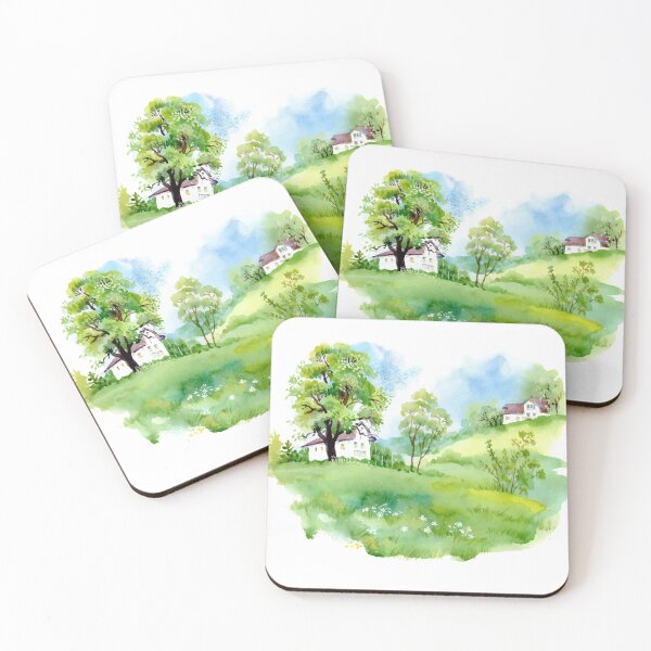 Item preview, Watercolor painting Drawing, nature watercolor designed and sold by Halalolo.