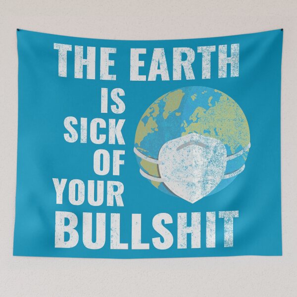 Item preview, The Earth Is Sick - Masked Planet Earth designed and sold by Zerasu.
