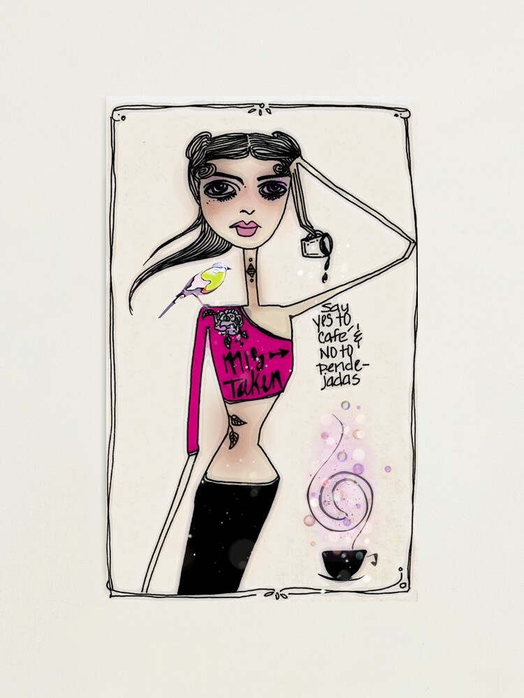 Thumbnail 1 of 3, Photographic Print, Say Yes to Cafe & No To Pendejadas designed and sold by lesinfin.