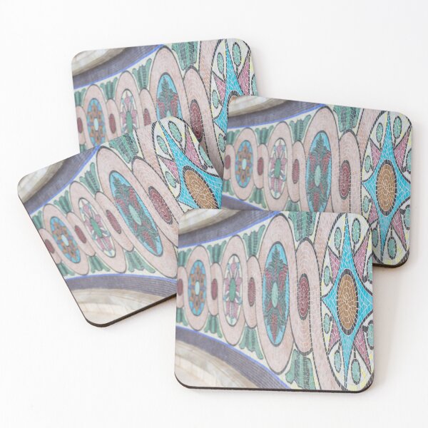 Item preview,  mosaic tiles pattern mandala pattern fish rhombus and circle designed and sold by alinalenz.
